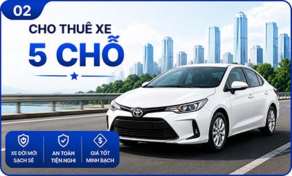 Cho thuê xe 5 chỗ